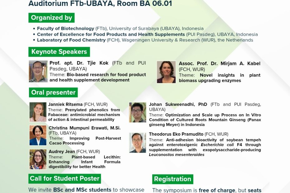 Bio-Innovations for Wellness: International Symposium on Functional Foods and Health