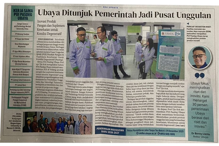 Ubaya Pusat Unggulan